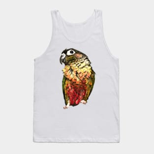 Green Cheek Conure Parrot Bird design, Love for birds Tank Top